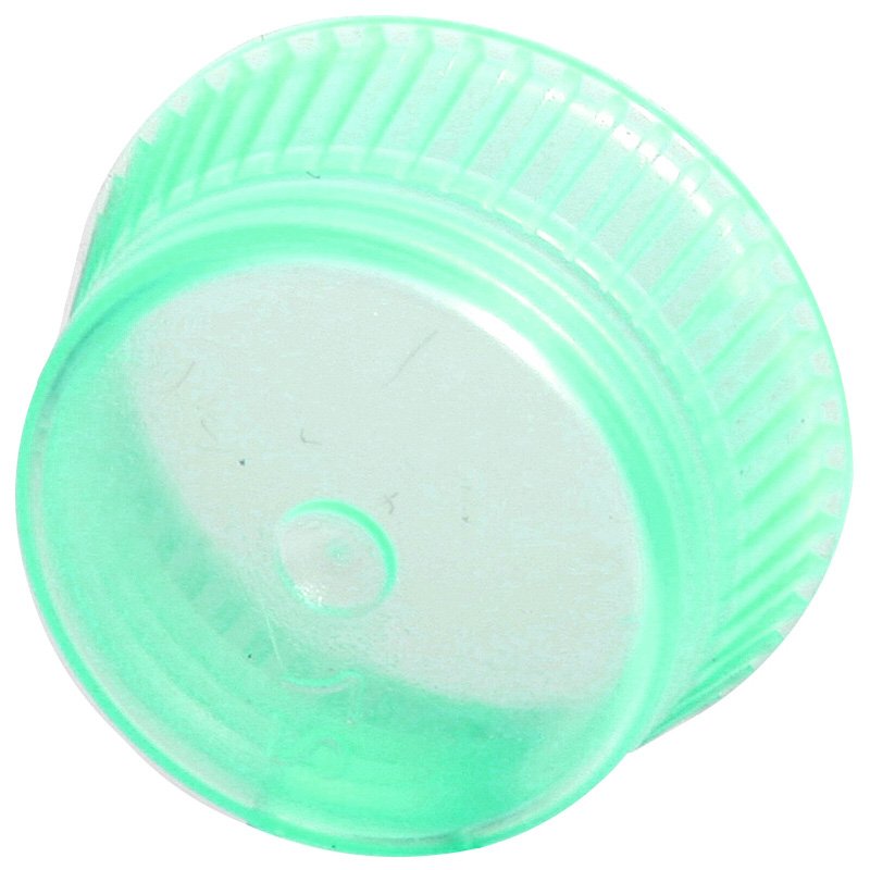 Uni-Flex Safety Caps for 12mm Culture Tubes & 13mm Blood Collecting Tubes - Green