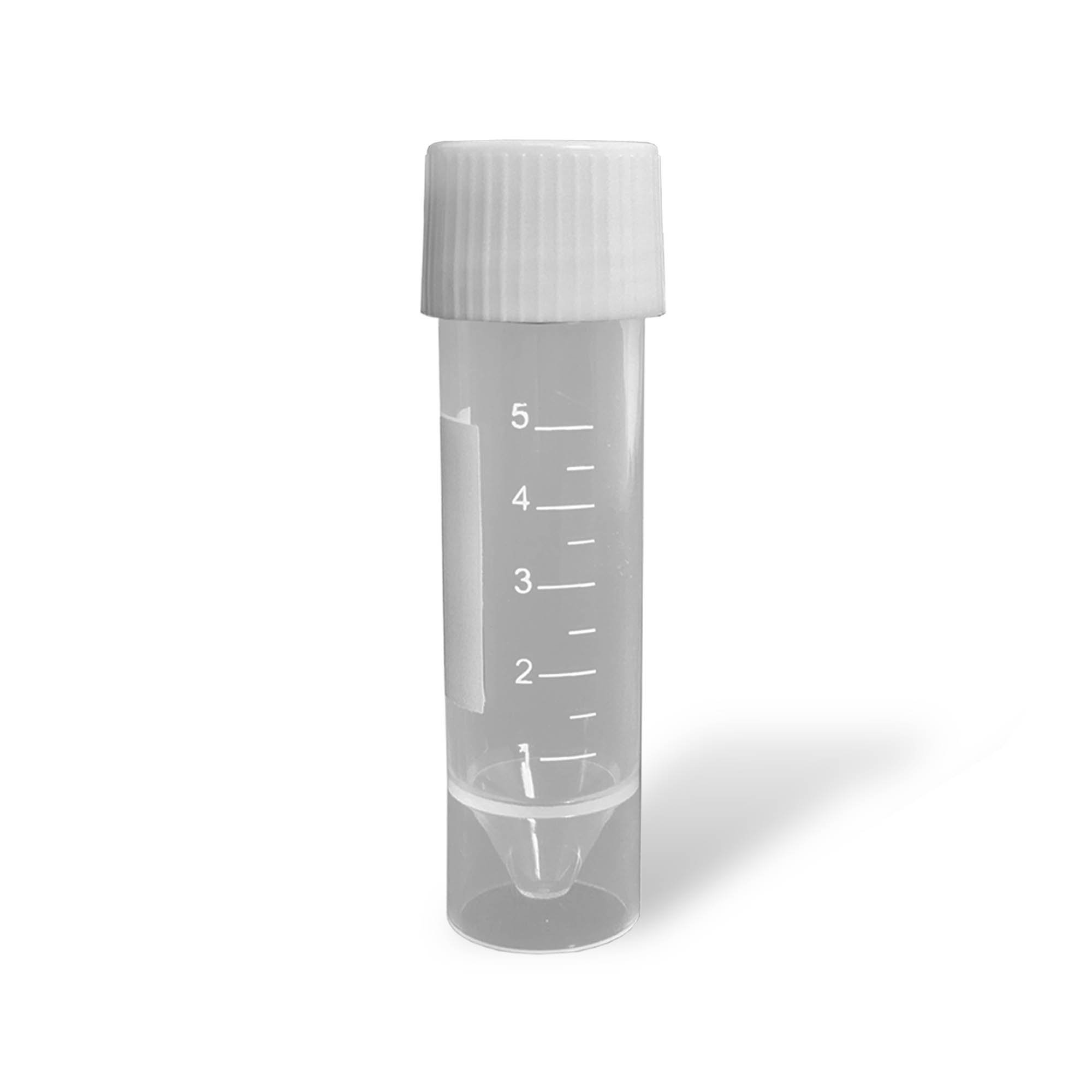 5mL Transport Tubes with Attached Screw Cap - Sterile