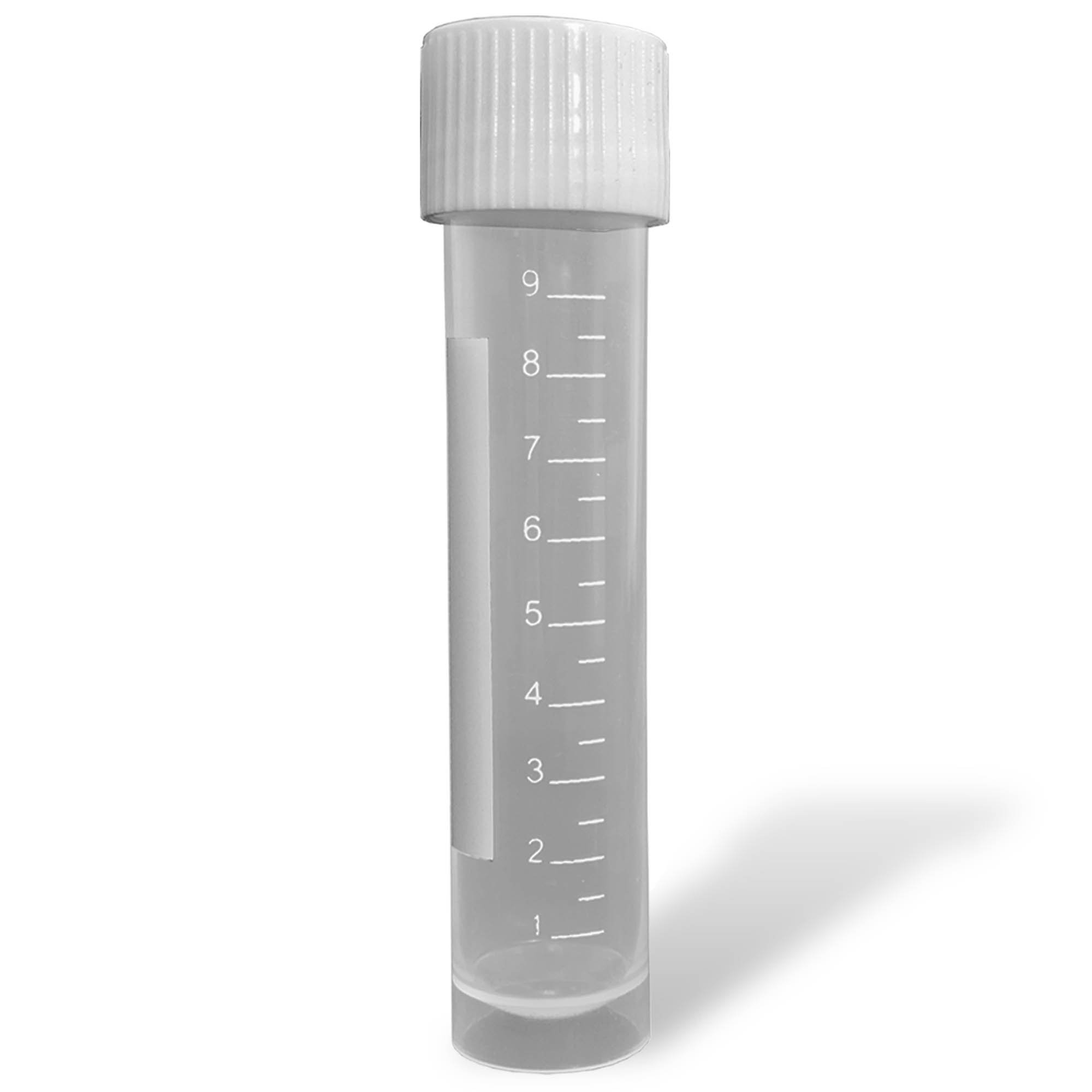 10mL Transport Tubes with Attached Screw Cap - Sterile