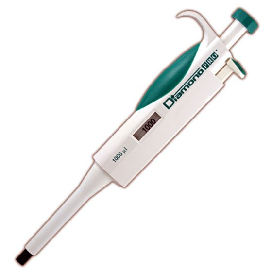 DiamondPRO Pipettor - Single Channel Fixed Volume 1000uL (1mL) - Light Green