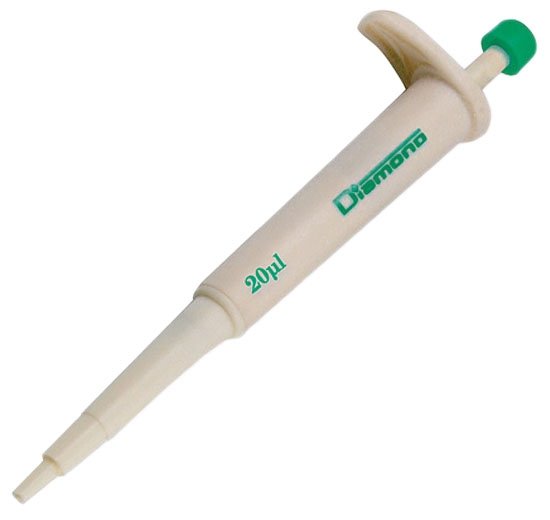 Diamond Jr. Pipettor - Single Channel Fixed Volume 20uL - Green - Pack of 1