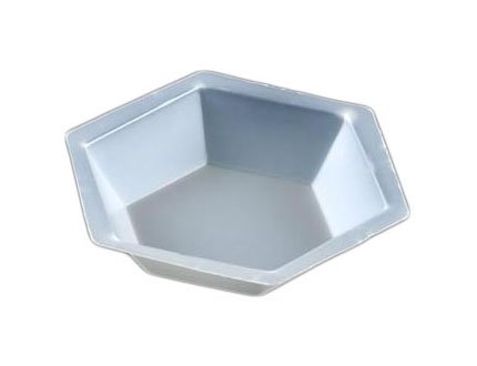 Plastic Hexagonal Antistatic Weighing Dishes - Polystyrene - Medium - 50mL