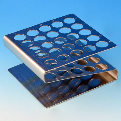 25-Place Stainless Steel Z Shape Rack for 12mm/13mm Tubes