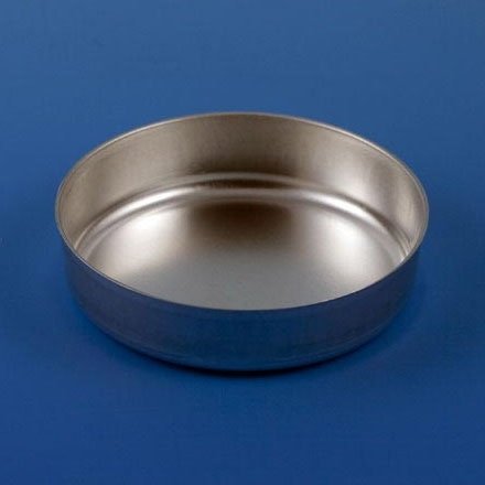 Aluminum Round Dish - Smooth Wall without Tab - 70mm - 2.0g (80mL) - Case of 1000