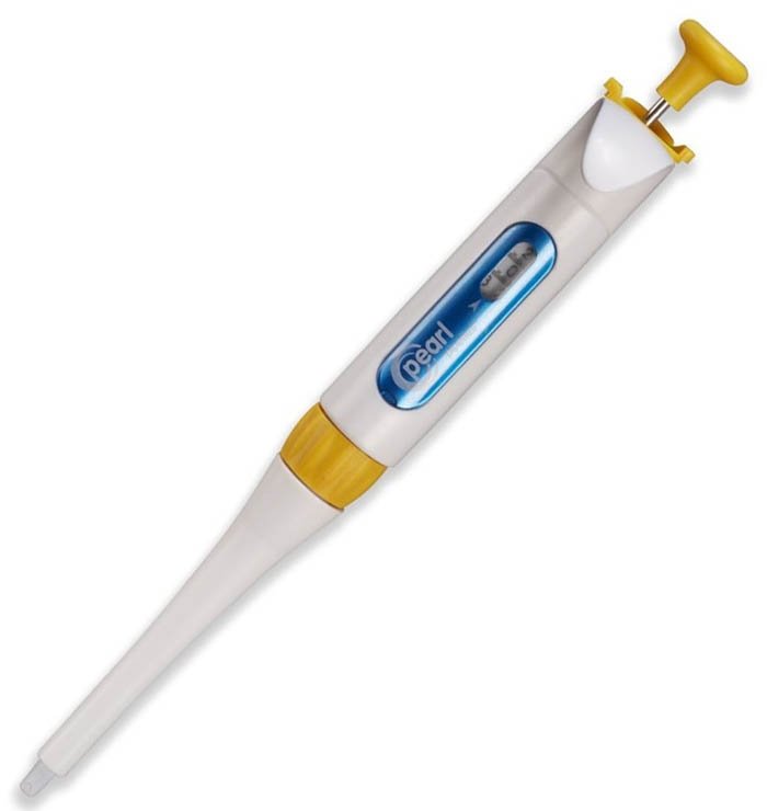 Pearl Adjustable Micro Pipette 20-200ul - Single Channel - Yellow