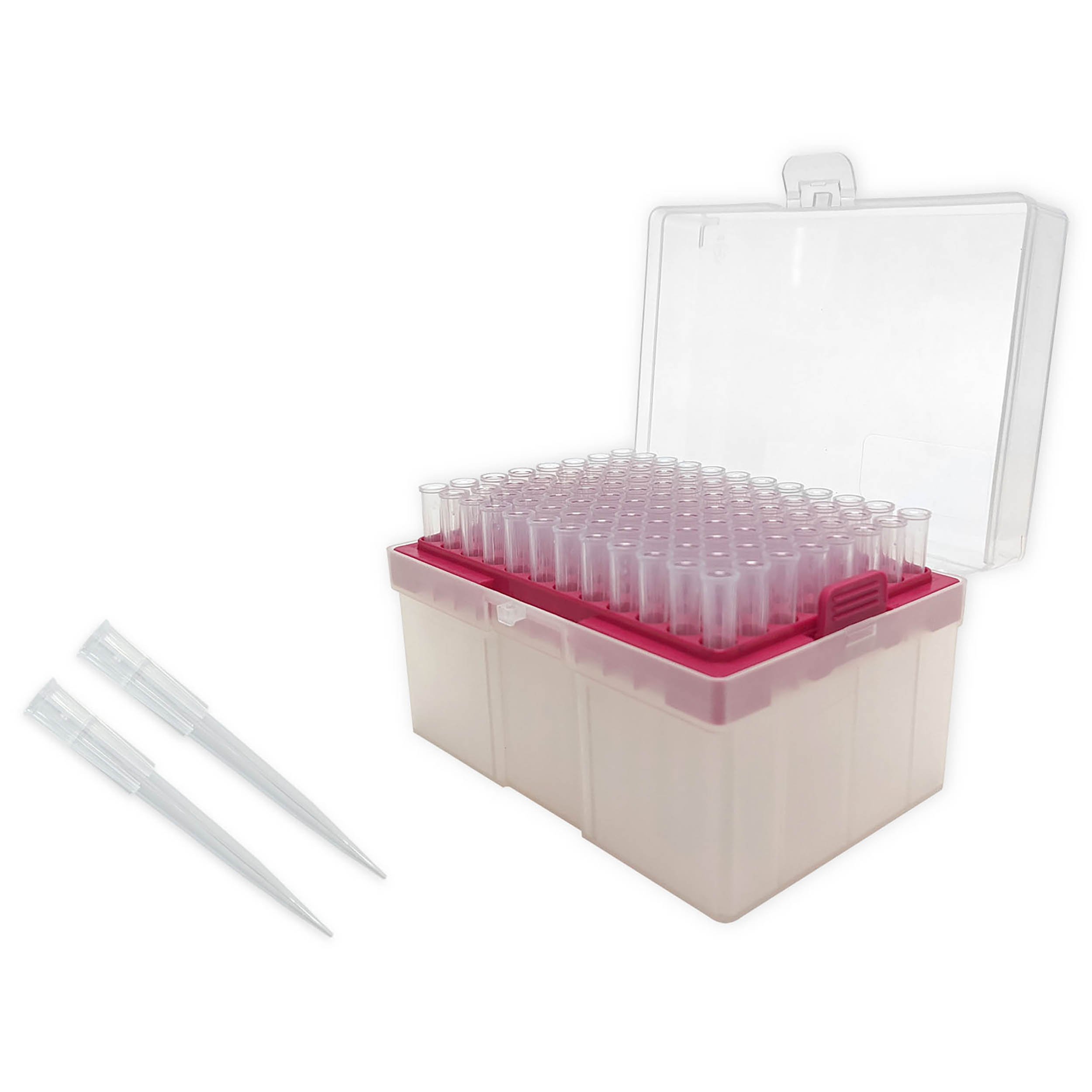 Pipette Tips - 300uL, Sterile, Non-Filtered, Pack of 960 Tips (10 Racks of 96 Tips)