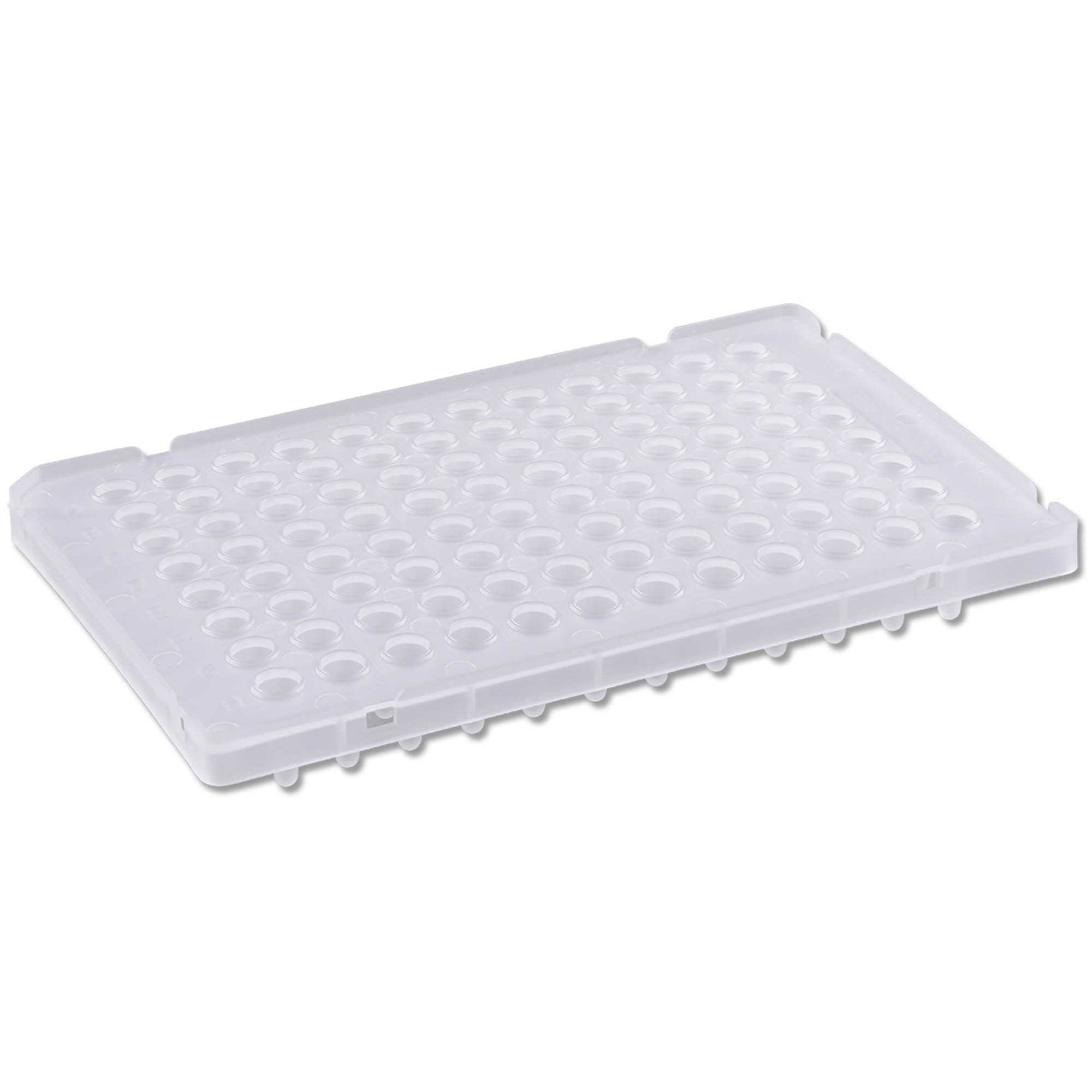 PureAmp Low Profile/Fast 96-Well x 0.1mL PCR Plates - Semi Skirted with Raised Rim, Natural (Pack of 50)