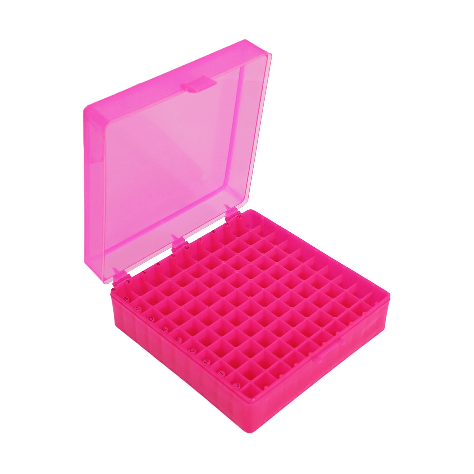 Storage Box with Hinged Lid for 100 x 1.5mL Tubes - Red (Case of 30)