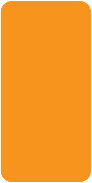 Smead CC Match SMLP Series Solid Color Roll Labels - Orange