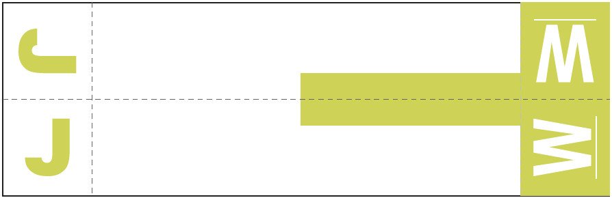 Smead NCC Match SNCC Series Alpha Sheet Labels - Letter J & W - Yellow