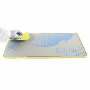 Silicone Lab Mat, Yellow-Grey/Blue