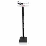 Mechanical Eye-Level Scale - White - Lb Display - Capacity 450 lb - With Height Rod and Wheels