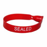 Plastic Numbered Transport Seals in Red