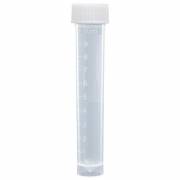 Transport Tubes 10mL - PP Self-Standing Conical Bottom with Attached PE White Screw Cap (Case of 1000)