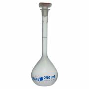 BrandTech Class B Polypropylene Volumetric Flask with Polypropylene NS Stopper - 250mL (Pack of 2)