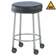 Blickman Non-Magnetic Padded Stool with Swivel Casters - 23
