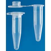 BRAND 0.5mL Non-Sterile Disposable Microcentrifuge Tubes with Lids - Clear (Pack of 1000)