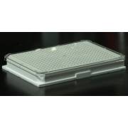 BRANDplates cellGrade Treated Sterile Surface 384-Well Plate - White, Transparent F-Bottom