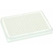 BRANDplates cellGrade Premium Treated Sterile Surface 96-Well Plate - White, Transparent F-Bottom