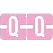 Tab Products 1278 Match Alpha Roll Labels - Letter Q - Lilac Label