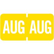 Tab Products 1279 Match A1279 Series Month Code Roll Labels - August - Yellow