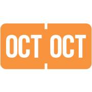 Tab Products 1279 Match A1279 Series Month Code Roll Labels - October - Orange