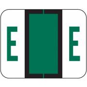 Tab Products 1286 Match Alpha Sheet Labels - Letter E - Dark Green