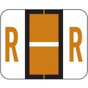 Tab Products 1286 Match Alpha Sheet Labels - Letter R - Brown