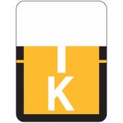 Tab Products 1307 Match Alpha Roll Labels - Letter K - Light Orange Label