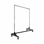 Mobile Z-Base Apron Storage Rack without Apron Hangers