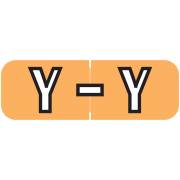 Barkley FABAM Match BAAM Series Alpha Roll Labels - Letter Y - Light Orange Label