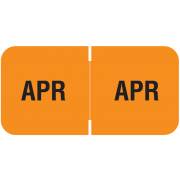 Barkley FMBLM Match BAMM Series Month Code Roll Labels - April - Dark Orange