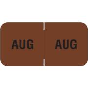 Barkley FMBLM Match BAMM Series Month Code Roll Labels - August - Brown