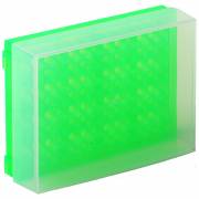 96-Well Preparation Rack with Cover - Fluorescent Green