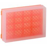 96-Well Preparation Rack with Cover - Fluorescent Orange