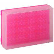 96-Well Preparation Rack with Cover - Fluorescent Pink