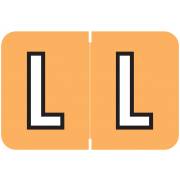 Barkley FABKM Match BRAM Series Alpha Roll Labels - Letter L - Light Orange Label
