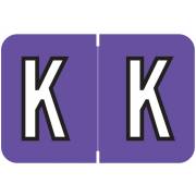 Barkley FABKM Match BRPK Series Alpha Sheet Labels - Letter K - Purple Label