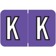 Barkley FABEM Match BXAM Series Alpha Roll Labels - Letter K - Purple Label