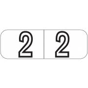 Barkley FNBWM Match BYNM Series Numeric Laminated Roll Labels - Number 2
