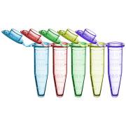 SureSeal S 1.5mL Sterile Microcentrifuge Tube - Assorted Colors (50 Tubes/Bag, 10 Bags & 10 Stop-Pops/Pack)