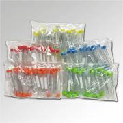 SpectraTube 15mL Sterile Centrifuge Tube with Flat Rainbow Screw Cap - 25/Bag (20 Bags)