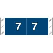 Tabbies 11850 Match CBNM Series Numeric Roll Labels - Number 7 - Dark Blue