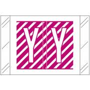 Barkley FASTM Match CTAM Series Alpha Roll Labels - Letter Y - Purple and White Label