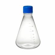 Erlenmeyer Flask, PETG, with PP Vented Screw Cap, Flat Bottom - 1000mL (Case of 6)