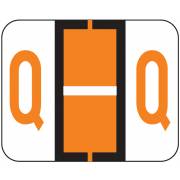 File Doctor Match FDAV Series Alpha Roll Labels - Letter Q - Orange