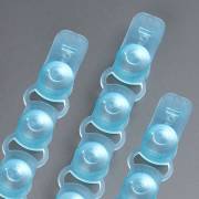 8-Cap Strip For 0.2mL PCR Reaction 8-Tube Strip - Polypropylene - Blue