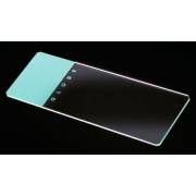 Microscope Slides - Glass - Aqua Frosted 1 End 1 Side - 90° Ground Edges Safety Corners (Pack of 144)