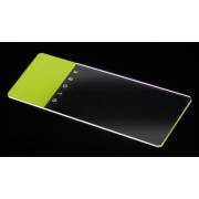 Microscope Slides - Glass - Green Frosted 1 End 1 Side - 90° Ground Edges Safety Corners (Case of 1440)