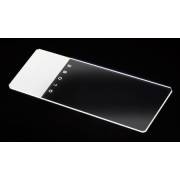 Microscope Slides - Glass - White Frosted 1 End 1 Side - 90° Ground Edges Safety Corners (Pack of 144)